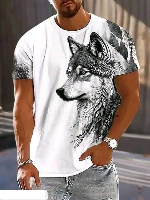 T-SHIRT DOG PRINT