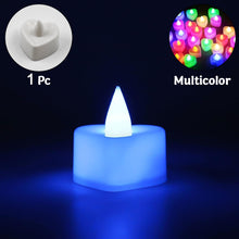 Led Tealights Smokeless Plastic Decorative Candles (Pack Of 5  Multicolor)