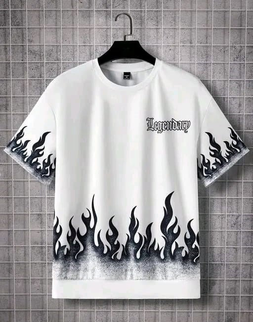 T-SHIRTS FIRE PRINT
