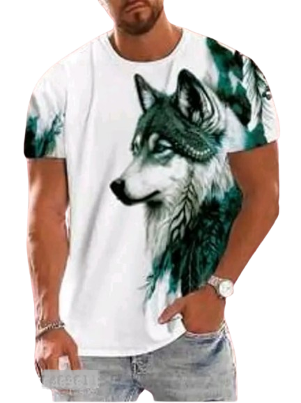 T-SHIRT DOG PRINT